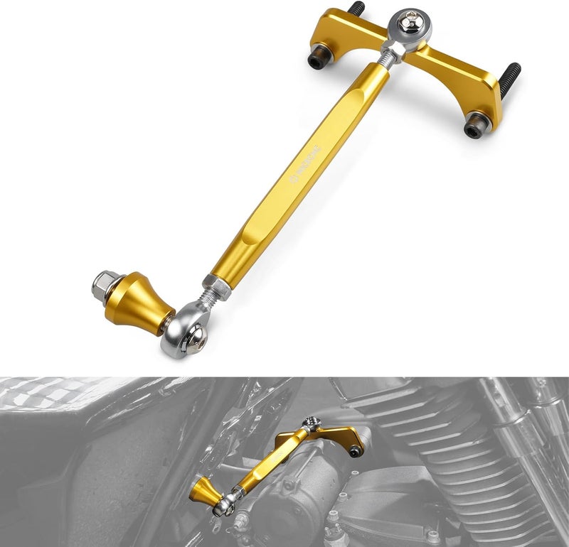NICECNC Gold M8 Touring Rear Stabilizer Compatible with Harley Street Glide FLHX 2017-2025,Compatible with Harley CVO Road Glide FLTRXSTSE ST 2024 See Fitments - Image 1